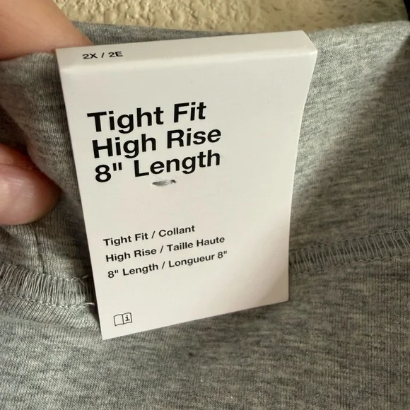 Nike Heather Gray High-Rise Tight Fit 8” Shorts NWT - Picture 4 of 9